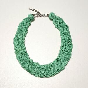 Necklace Seafoam Green Chunky Bead Necklace Lobster Claw Clasp Adjustable